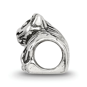 Sterling Silver Kitten Bead