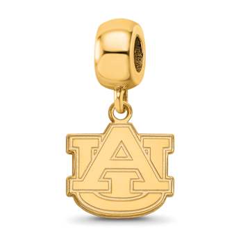 14K Yellow Gold Over Sterling Silver LogoArt Auburn University Small
Dangle Bead