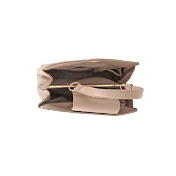 Badgley Mischka Sm Compartment Shoulder Bag w/Turn Lock/Detachable Strap
in Taupe