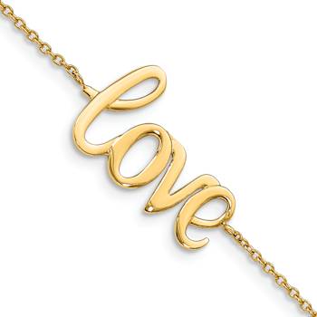 10k Yellow Gold Polished LOVE Bracelet