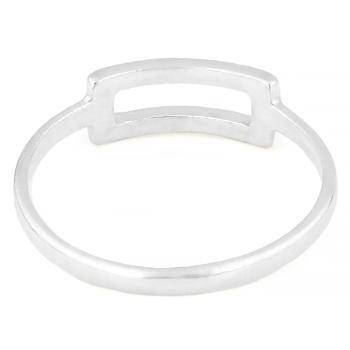 Buckle Band Ring In Sterling Silver