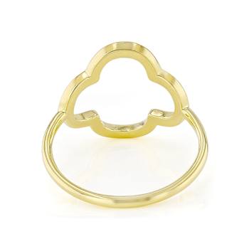 Clover Ring In 18K Gold Over Sterling Silver
