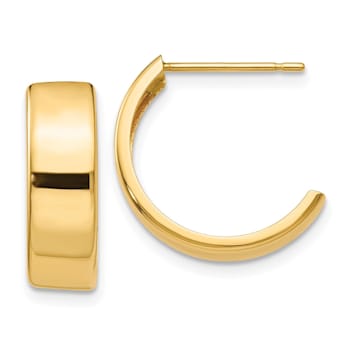 14k Yellow Gold Hoop Earrings