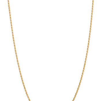 14k Yellow Gold 2.25mm Solid Diamond-Cut Quadruple Rope 28 Inch Chain