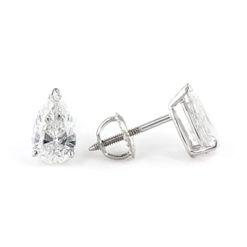 DE JAEGHER 18kt white gold Baby Cross diamond hoop earring - Silver