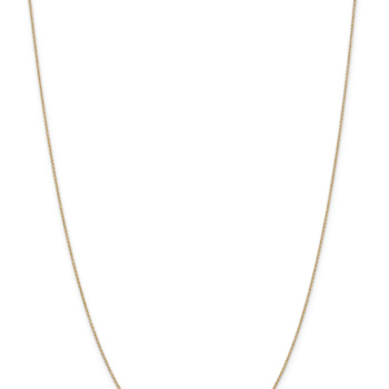 14k Yellow Gold 0.9mm Solid Cable 24 Inch Chain