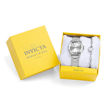 Invicta Speedway 34mm Stainless Steel Quartz Watch and Bracelet Set