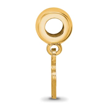 14K Yellow Gold Over Sterling Silver LogoArt Georgia Southern University
Dangle Bead