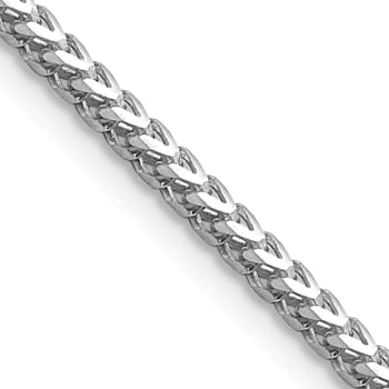 14K White Gold 2mm Franco Chain Necklace