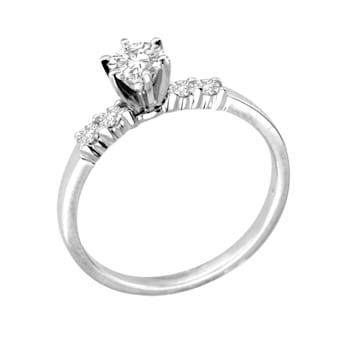 0.55ctw Diamond Engagement Ring in 14k White Gold