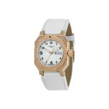 Zodiac Women's Icon Brown Leather Band Watch