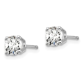 14K White Gold Lab Grown Diamond 2/3ctw VS/SI GH 4 Prong Earrings