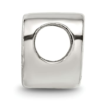 Sterling Silver Heart with Cross and Scroll Bead