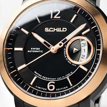 Schild Heinrich Minimal Swiss Black Dial Black Stainless Steel Band
Automatic Limited Edition Watch