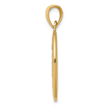 14K Yellow Gold Miraculous Medal Pendant