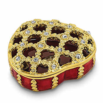 PEEK-A-BOO Decorative Heart Trinket Box