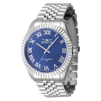 Invicta Specialty 43mm Blue Dial Stainless Steel Band Quartz Watch
