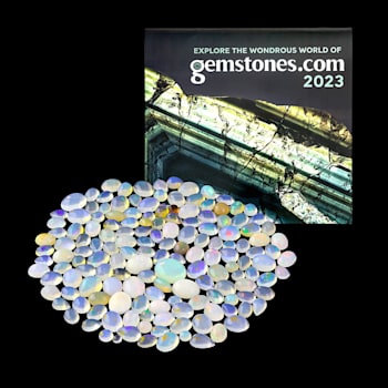 Ethiopian Opal Mixed Shape Cabochon Parcel 100ctw and gemstones.com 2023 Calendar