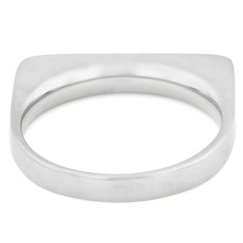 Mother-Of-Pearl Band Ring In Sterling Silver
