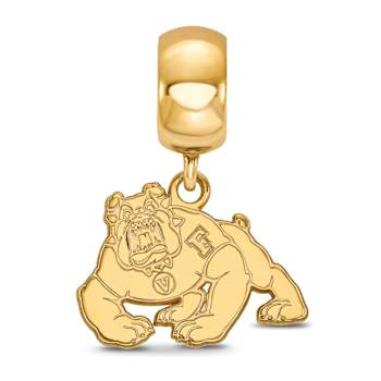 14K Yellow Gold Over Sterling Silver LogoArt California State University
Fresno Dangle Bead