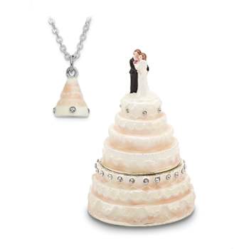 I DO Wedding Cake Trinket Box
