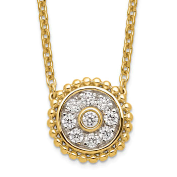 14K Yellow Gold Lab Grown Diamond SI1/SI2, G H I, Circle 18 Inch
Necklace 0.32ctw