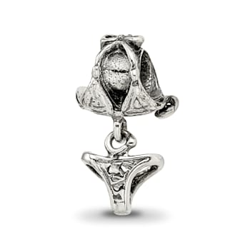 Sterling Silver Swimsuit Dangle Bead