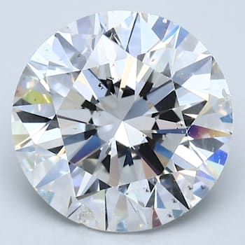 4.15ct White Round Mined Diamond G Color, SI2, GIA Certified