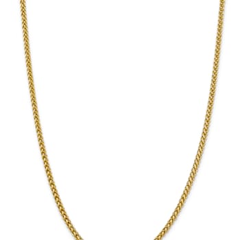 14k Yellow Gold 4.3mm 3-Wire Wheat Link 20 Inch Chain