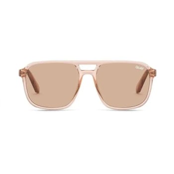 Quay On the Fly Tan Aviator Frame / Tan Lenses Sunglasses