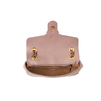 Gucci Small GG Marmont in Dusty Pink Camera Bag with Flap Closure Handbag