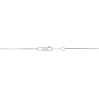 White Freshwater Pearl and Lab Created White Sapphire Sterling Silver
Pendant with Chain