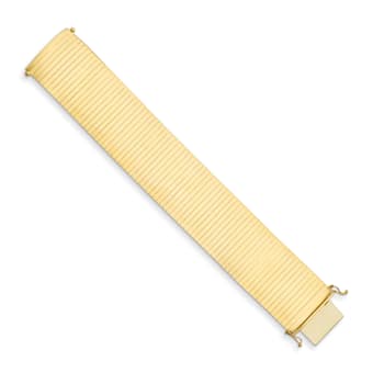 14K Yellow Gold Polished Wide Bangle