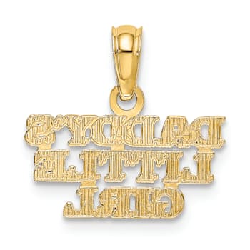 10K Yellow Gold DADDYS LITTLE GIRL Charm