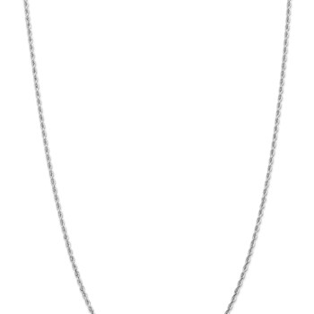 Rhodium Over 14k White Gold 2.25mm Solid Diamond-Cut Quadruple Rope 16
Inch Chain
