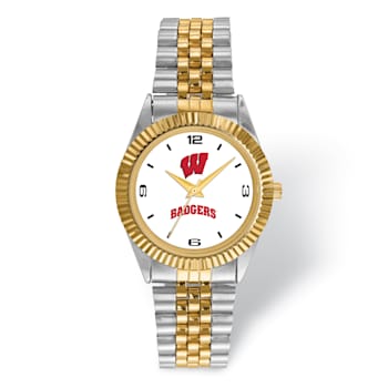 LogoArt University of Wisconsin Pro Two-tone Gents Watch