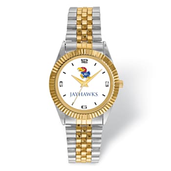 LogoArt University of Kansas Pro Two-tone Gents Watch
