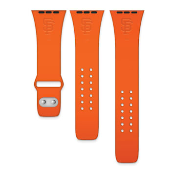 Gametime San Francisco Giants Debossed Silicone Apple Watch Band
(42/44mm M/L). Watch not included.