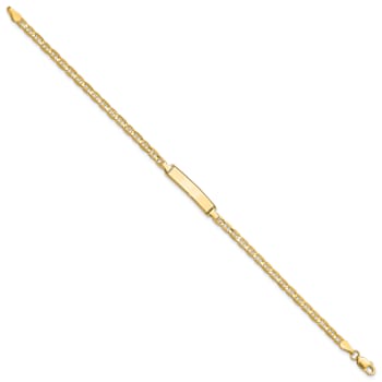 14k Yellow Gold Mariner Link ID Bracelet