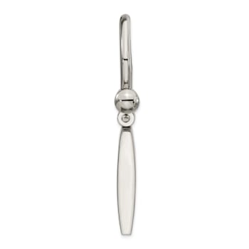 Stainless Steel Brushed and Polished Key Ring