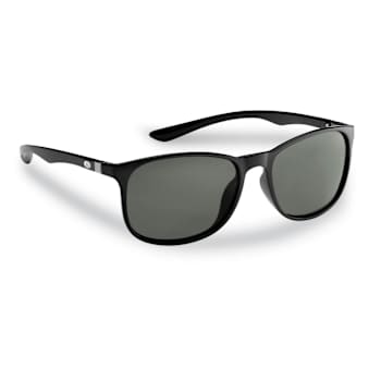 Flying Fisherman Una Polarized Sunglasses Black Frame/Smoke Lens