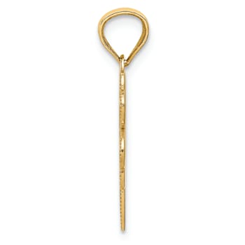 14K Yellow Gold Four Leaf Clover Pendant