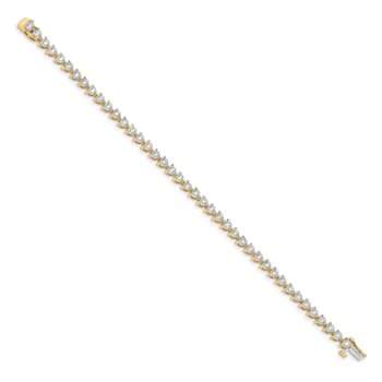 14K Yellow and White Gold Lab Grown Diamond VS/SI GH, Bracelet