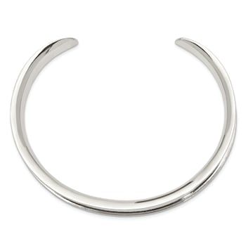 Sterling Silver 8.5mm Cuff Bracelet