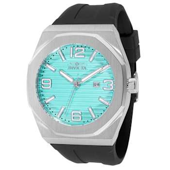 Invicta Huracan 48mm Turquoise Dial Silicone Band Quartz Watch