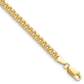14k Yellow Gold 3.5mm Miami Cuban Link 28 Inch Chain
