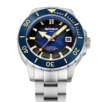 Schild Hermann Swiss Automatic Blue Dial White Stainless Steel Band
Limited Edition Watch