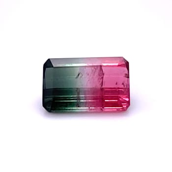 Bi-Color Tourmaline 14.4x9.36mm Emerald Cut 7.47ct