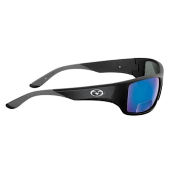 Flying Fisherman Triton Polarized Sunglasses Matte Black Frame/Blue
Mirror Bifocal Reader +2.50 Lens