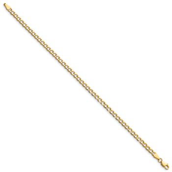 10k Yellow Gold 3.35mm Curb Link Bracelet